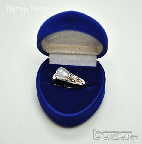 Уникален пръстен от сребро 925 с естествен камък - ахат, снимка 4 - Пръстени - 8691321