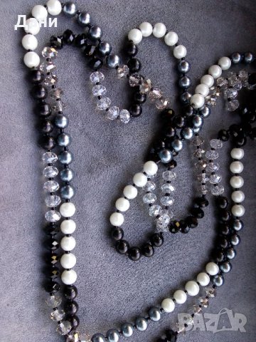 Дълго колие от кристали , снимка 2 - Колиета, медальони, синджири - 26168828