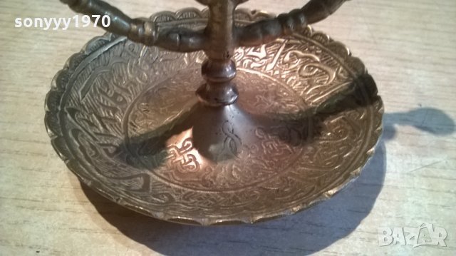 евреиски свещник-11х10см-внос швеция, снимка 6 - Колекции - 24235230