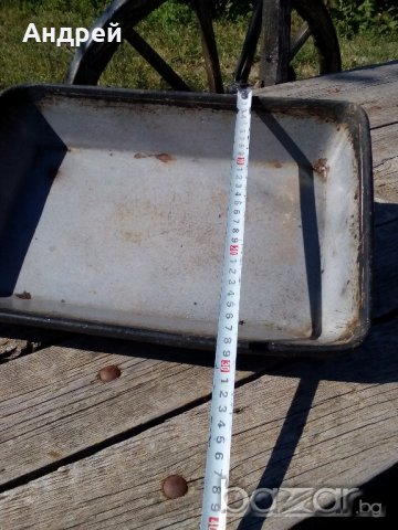 Емайлирана тава, снимка 5 - Антикварни и старинни предмети - 19567063