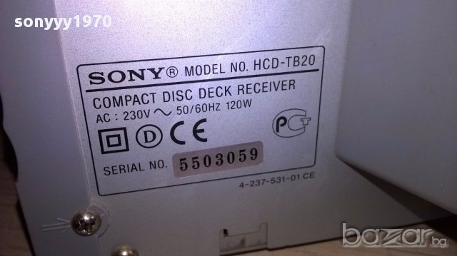 Sony hcd-tb20 cd/deck/receiver-revers/rds-внос швеицария, снимка 13 - Ресийвъри, усилватели, смесителни пултове - 17560217
