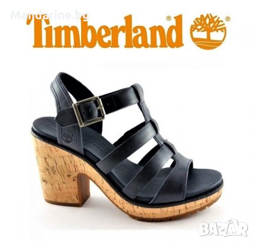 ПРОМО 🍊 TIMBERLAND № 37 & 39 🍊 Кожени дамски сандали DARK BLUE LEATHER нови с кутия, снимка 9 - Сандали - 25310780