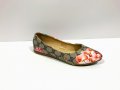 Дамски обувки тип пантофка с цветя/промоция, снимка 3