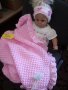 Бебешка пелена Розово облаче за новородени бебета, снимка 11