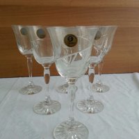 кристални чаши за вино , снимка 4 - Антикварни и старинни предмети - 23518686