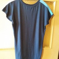 Дам.тениска-"Pinkberry"-/вискоза+ликра/,цвят-тъм.син+шарен. Закупена от Италия., снимка 3 - Тениски - 21966312