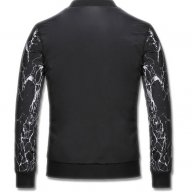 PHILIPP PLEIN SKULL BLACK AND WHITE SLEEVES Мъжко Яке size S, снимка 3 - Якета - 13433726