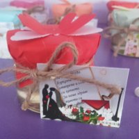 Сватбени подаръчета малки бурканчета с мед Силви Стил, снимка 3 - Кетъринг - 23433817