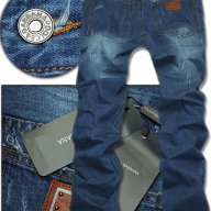 D&G Dolce and Gabbana Denim Leather Plate Мъжки Дънки size 46 (30), снимка 3 - Дънки - 6768882