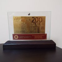 Сувенири 200 евро златни банкноти със сертификат , снимка 2 - Нумизматика и бонистика - 8432470