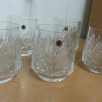 кристални чаши за уиски аперитив, снимка 4 - Антикварни и старинни предмети - 22180287