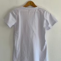 Бяла тениска Liu Jo с дантела и лого, снимка 7 - Тениски - 24948401