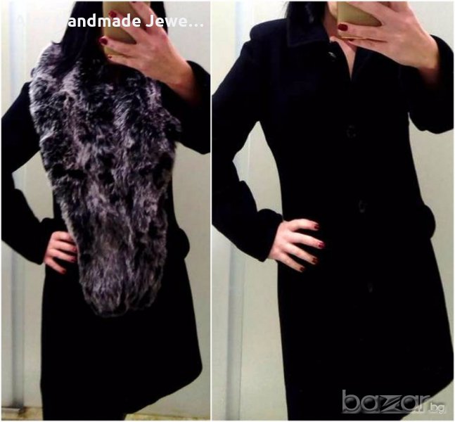 Черно вталено палто Inwere, снимка 1