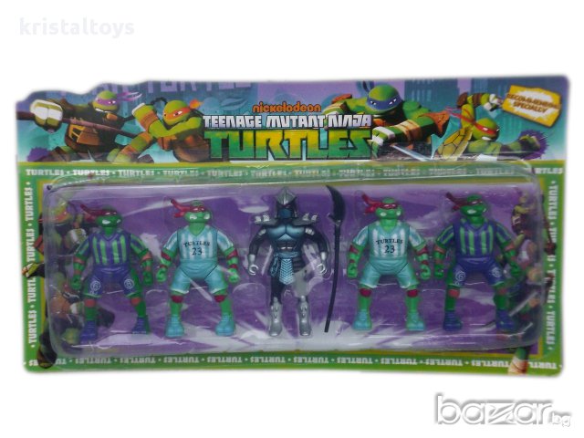 Комплект на костенурките Нинджа пет части и Shredder 292134, снимка 1