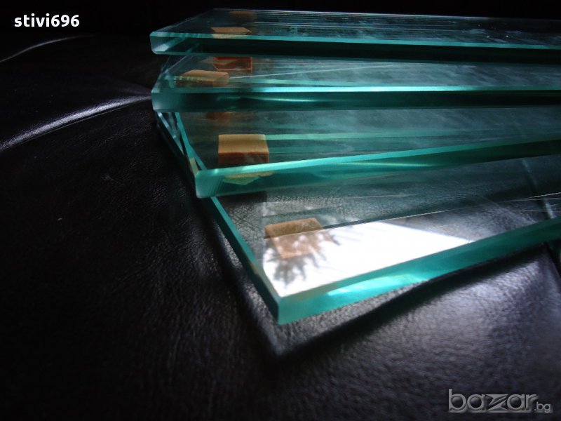 Стъклени рафтове  8 мм , 50 см. / 15 см., снимка 1