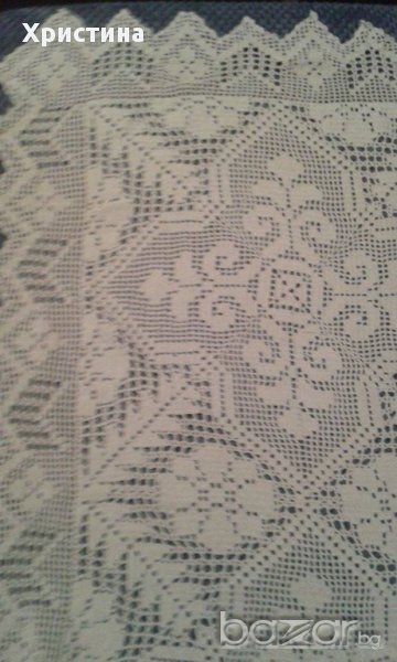 ръчно плетена покривка, снимка 1