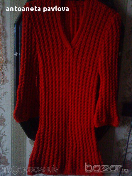 Ръчно плетена рокля - туника , снимка 1