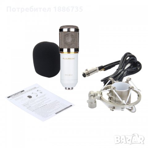 Кондензаторен микрофон Floureon, снимка 2 - Микрофони - 23630312
