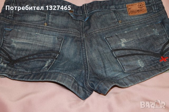 Къси дънкови панталони на Зу Елементс, снимка 2 - Къси панталони и бермуди - 25216372
