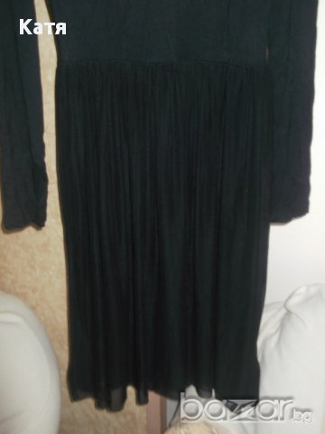 Нова черна дамска рокля Vila с тюл, М, от 40 евро, снимка 11 - Рокли - 14618488