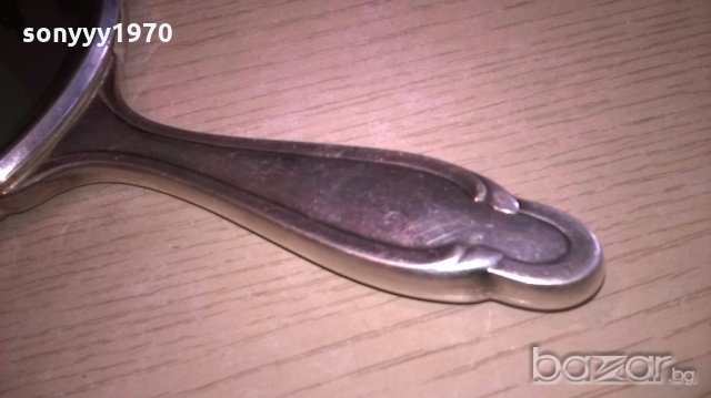 АНТИКА-Ретро огледало-метално-27х14см-внос швеицария, снимка 4 - Антикварни и старинни предмети - 18474771