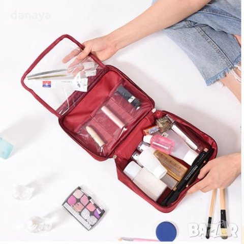 909 Козметичен несесер за пътуване чанта за тоалетни принадлежности, снимка 5 - Чанти - 25246893