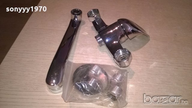 смесител за стена с чучур 23см-нов, снимка 13 - Смесители - 19218325