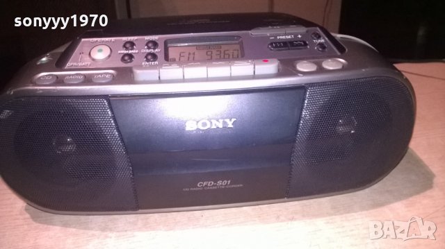 sony cfd-s01 cd tuner amplifier deck-внос швеицария, снимка 7 - Ресийвъри, усилватели, смесителни пултове - 24066862