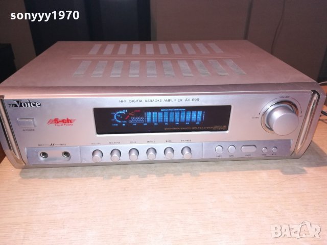 mc Voice av-698 hifi amplifier-germany-внос швеицария, снимка 2 - Ресийвъри, усилватели, смесителни пултове - 21572660