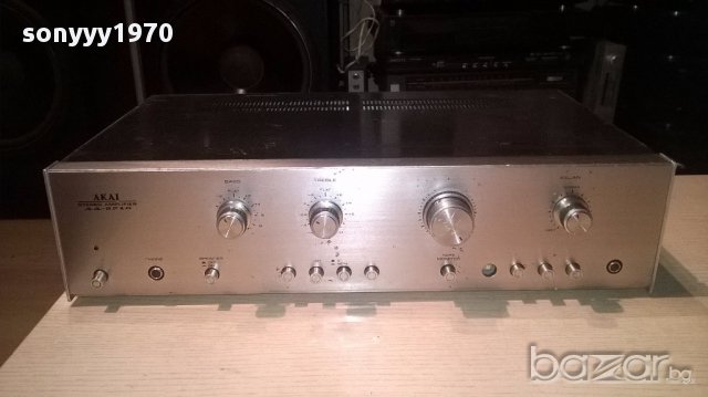 Akai aa-5210 stereo amplifier-made in japan-внос швеицария, снимка 1 - Ресийвъри, усилватели, смесителни пултове - 15881937