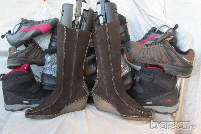 дамски ботуши BRONX® original, платформа, N- 40- 41, 100% естествен велур, GOGOMOTO.BAZAR.BG®, снимка 5 - Дамски ботуши - 20859742