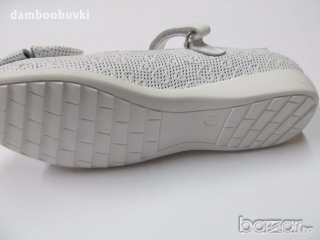 Обувки Ponki естествена кожа в бяло /31-36/, снимка 5 - Детски сандали и чехли - 17752073