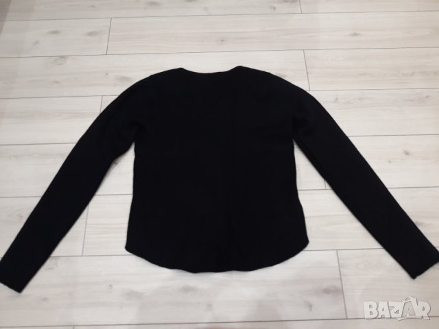 Дамска черна блуза марка Zara, снимка 3 - Блузи с дълъг ръкав и пуловери - 23570061