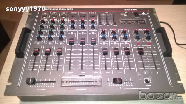 Monacor mpx-8200 img stage line-professional stereo mixer-швеицария, снимка 2 - Ресийвъри, усилватели, смесителни пултове - 13124190