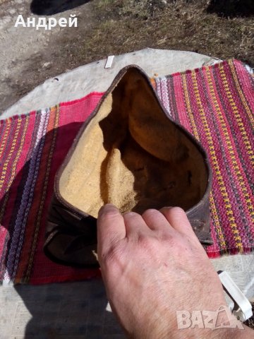 Старинна кожена Мотористка,Танкистка шапка, снимка 7 - Антикварни и старинни предмети - 24424244