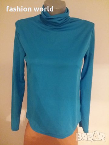 Дамско поло син цвят, снимка 1 - Блузи с дълъг ръкав и пуловери - 24307142
