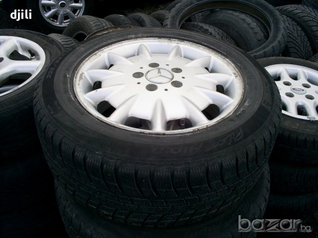 Комплект лети  джанти с гуми Michelin Alpine 225/55/R16 за Мерцедес 5х112;Mercedes E-klasse