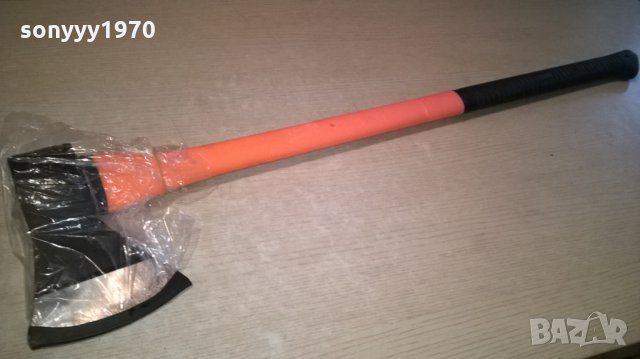 ПОРЪЧАНА-ГОЛЯМА брадва-фибро дръжка-87х20см, снимка 4 - Градински инструменти - 22789519