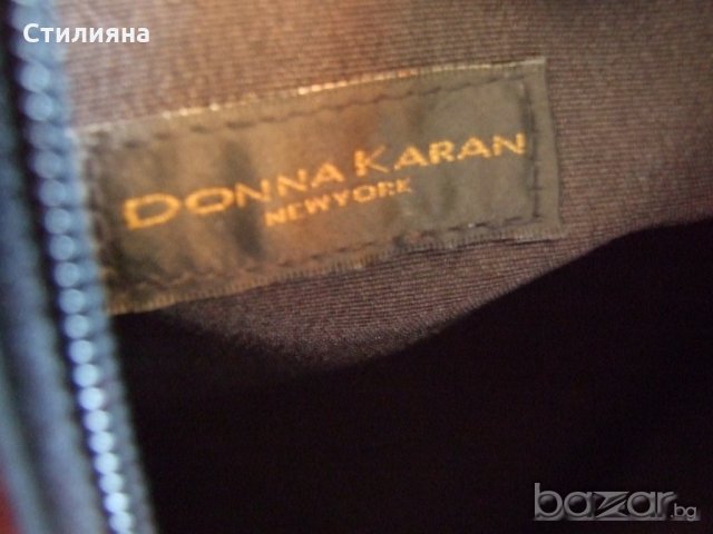 DKNY Donna Karan New York оригинална черна чанта от плат, снимка 13 - Чанти - 18393965