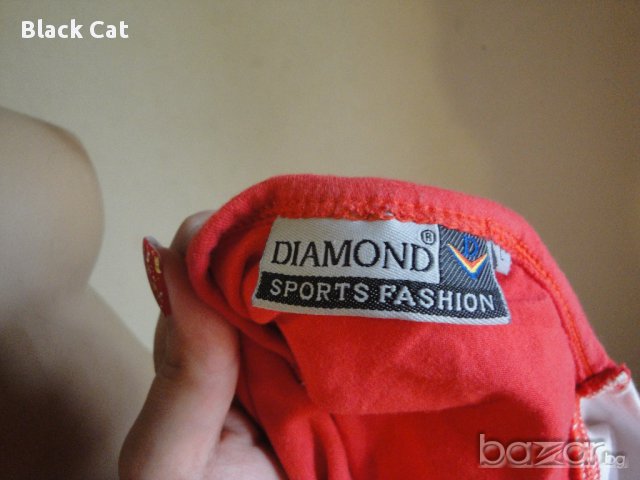 Нова (но с дефект) модерна дамска тениска Diamond, спортна блуза с къс ръкав, ръкави, дамски топ, снимка 5 - Тениски - 9397556
