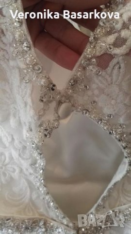 Намелена-Уникална сватбена рокля, снимка 7 - Сватбени рокли - 25142347