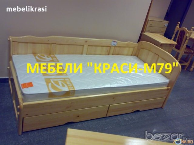Легло с чекмеджета - Масив!, снимка 1 - Спални и легла - 10621441