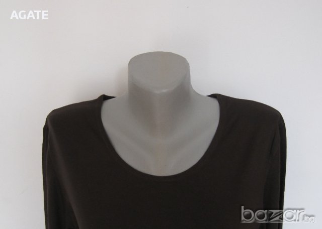 Нова дамска блузка XL- тъмно кафява, снимка 2 - Блузи с дълъг ръкав и пуловери - 10143831