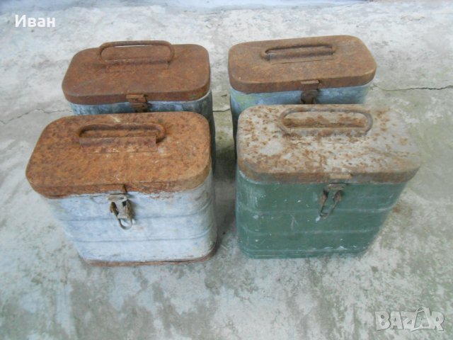 Стари военни метални кутии ( военен , военна , войнишка , войнишки , армейска , military ) , снимка 1