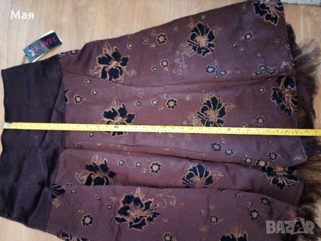 Елегантна бутикова сатенена дамска пола, снимка 2 - Поли - 24753509