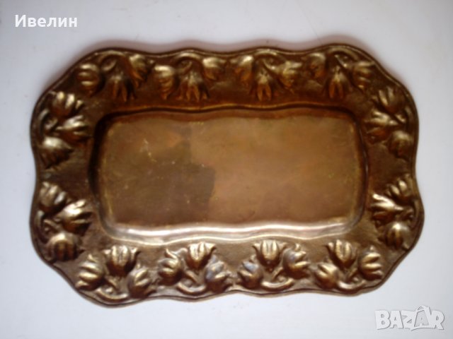 стара бронзова табла,поднос, снимка 4 - Антикварни и старинни предмети - 22826251