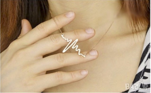 🫀Пулс на Сърцето - Колие за подарък (Свети Валентин), снимка 4 - Колиета, медальони, синджири - 24356398