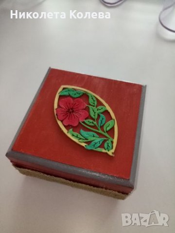 Ръчно изработена дървена кутия , снимка 7 - Други - 23436506