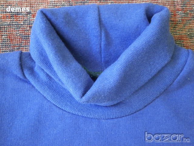 Ватирано детско поло в турско синьо с щампа, ново, номер 30 , снимка 6 - Детски Блузи и туники - 15551303