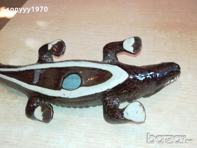 крокодил-керамика-порцелан-36х12х9см, снимка 14 - Колекции - 20634702